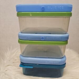 New! Rubbermaid Storage containers Set of 3 with Blue Ice Packs
